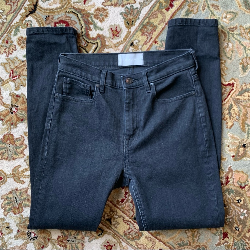 Everlane Jeans Black High Rise Skinny Ankle Crop Minimalist Capsule Pants 27
